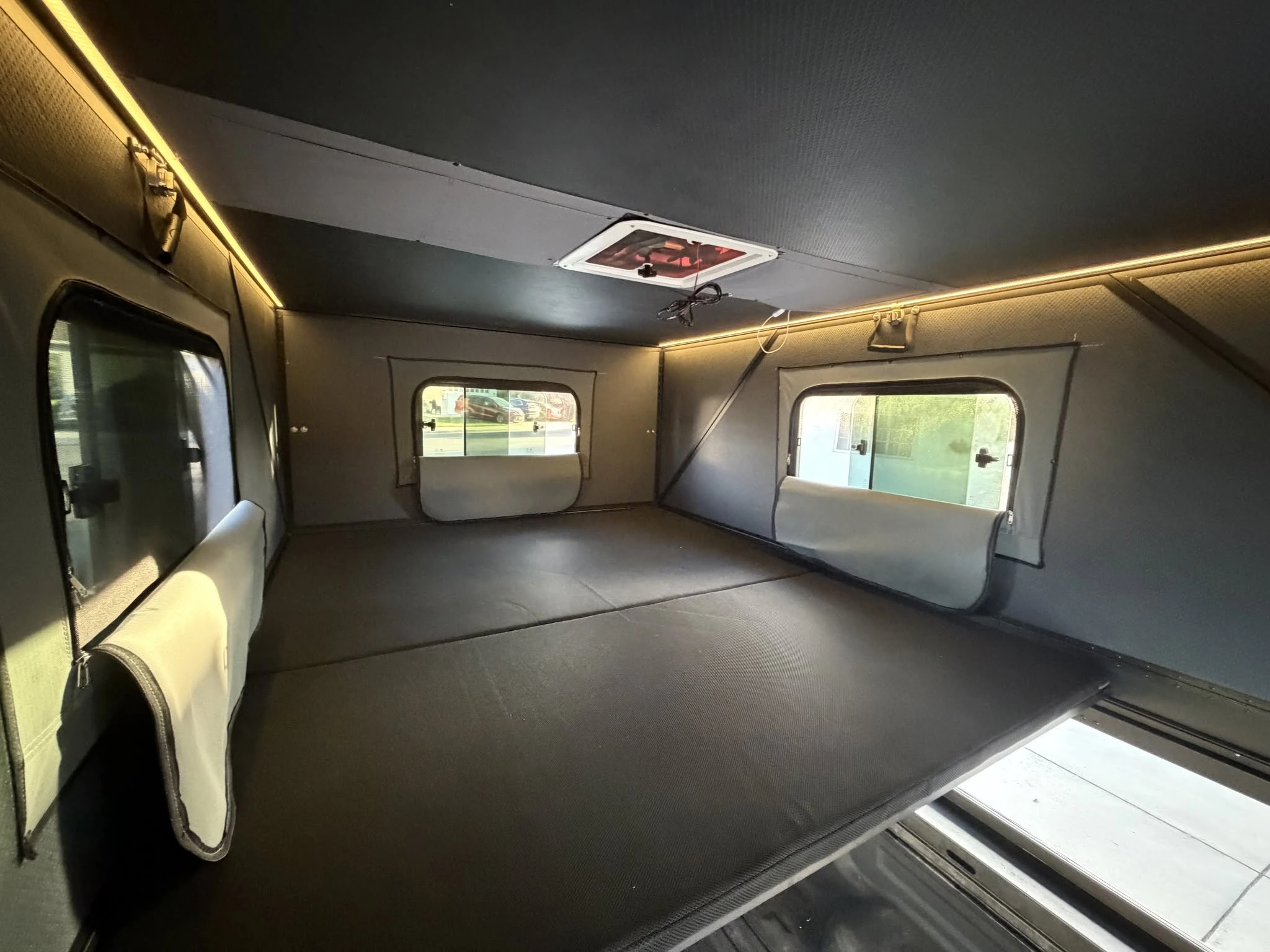 Inside the KOVR XL1, looking toward the cab-access window